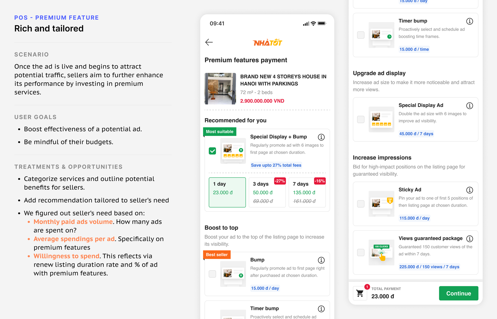 POS - Premium Feature flow