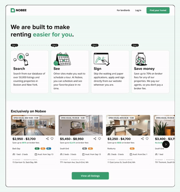 How it works and exclusive listings